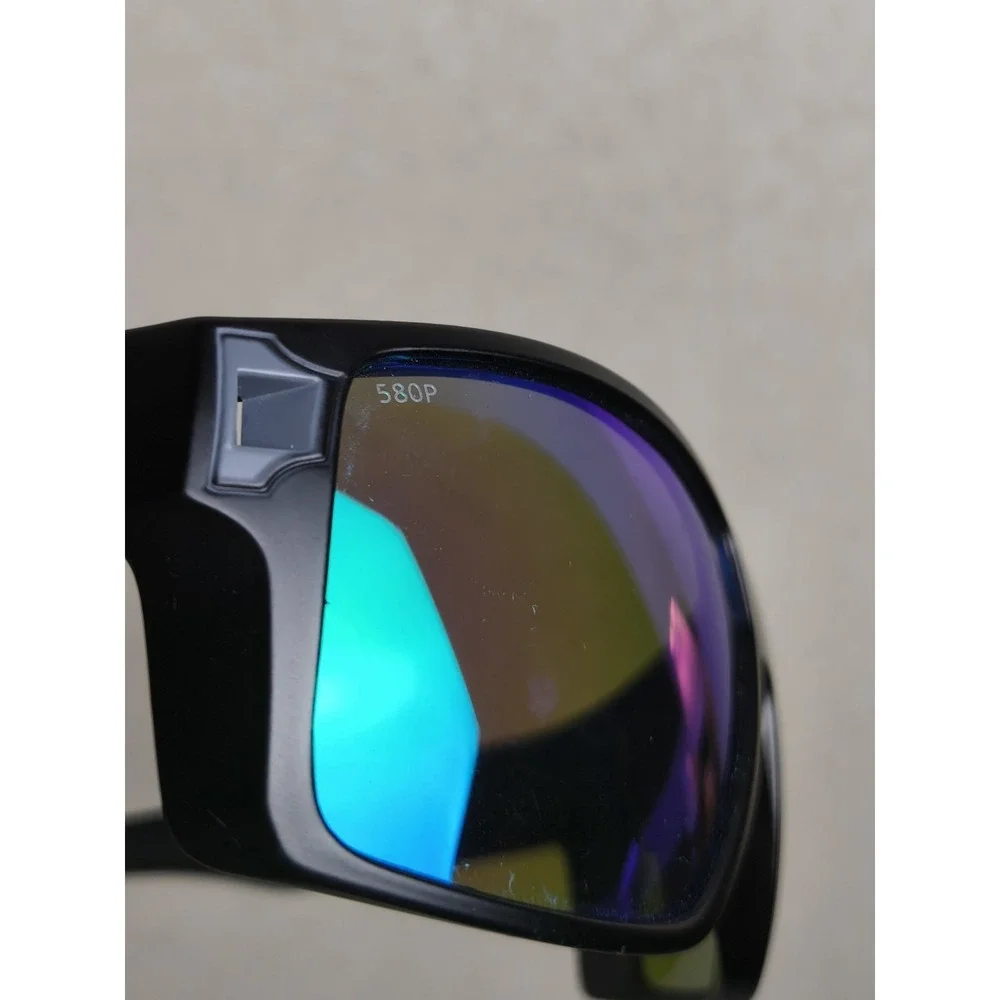 Costa Del Mar Diego‎ 580P Polarized Sunglasses Black Blue Mirror